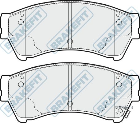 APEC BRAKING stabdžių trinkelių rinkinys, diskinis stabdys PD3304